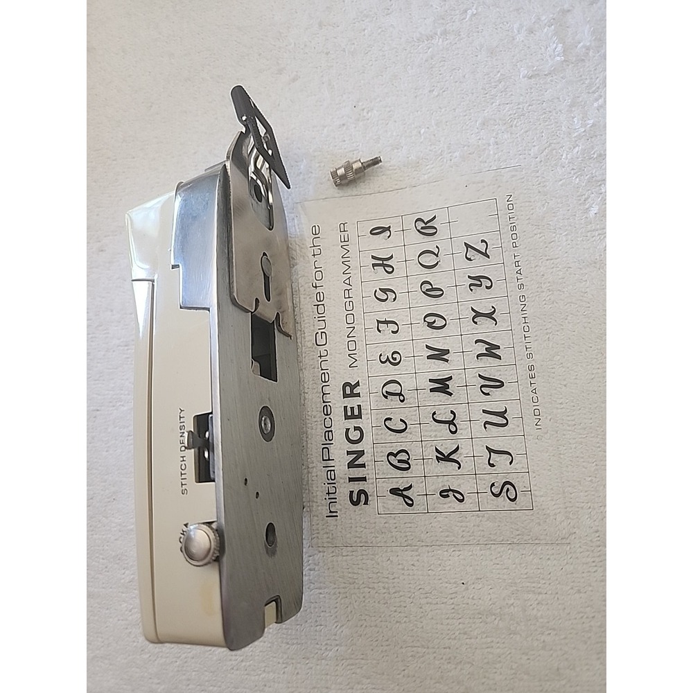 VTG Singer Monogrammer #171256 Slant Sewing Machine 750 series LETTER SET whole - Picture 3 of 10